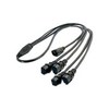 Show product details for NV-DPSC4 NVT Detachable Power Supply Cord Splitter 1:4 X 2ft.