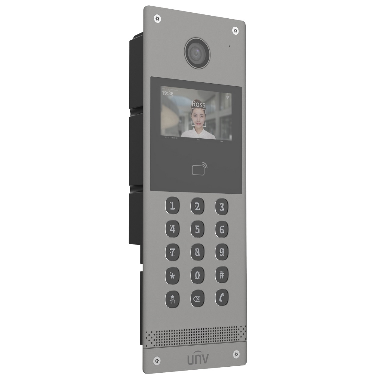 OEU-301S-HMKA Uniview Apartment Door Station IC Card 15 Keypads