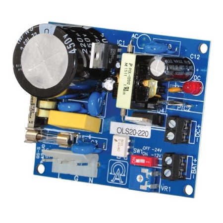 OLS20220 Altronix Power Supply Charger Single Output 12VDC 1A or 24VDC .5A 220VAC Board
