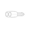 Show product details for P212B Vanco Adapter Cigarette Plug/2-Cigarette Socket Block