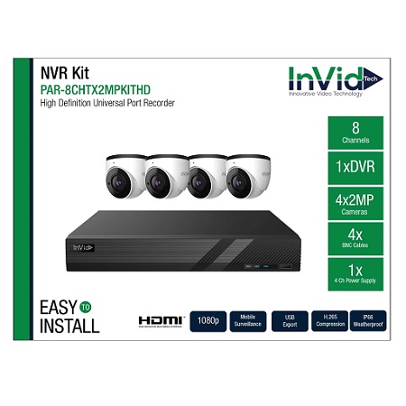 InVid Tech HD-TVI Surveillance Prepackaged Kits