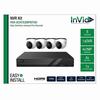 PAR-8CHTX2MPKITHD/2TB InVid Tech Paramont Series HD-TVI/HD-CVI/AHD/Analog + 4 Channel IP DVR 30FPS @ 5MP - 2TB w/ 4 x 2MP 2.8mm Outdoor IR Turret HD-TVI/HD-CVI/AHD/Analog Security Cameras