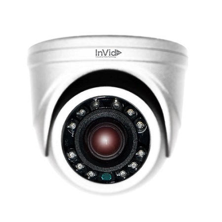 PAR-A2MINITI28W InVid Tech Paramont Series 2.8mm 1080p Outdoor IR Day/Night WDR Turret HD-TVI/HD-CVI/AHD/Analog Security Camera 12VDC