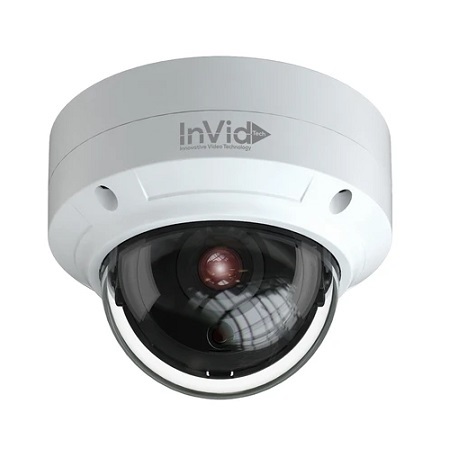 PAR-C5DRIR28 InVid Tech Paramont Series 2.8mm 20FPS @ 5MP Outdoor IR Day/Night WDR Dome HD-TVI/HD-CVI/AHD/Analog Security Camera 12VDC
