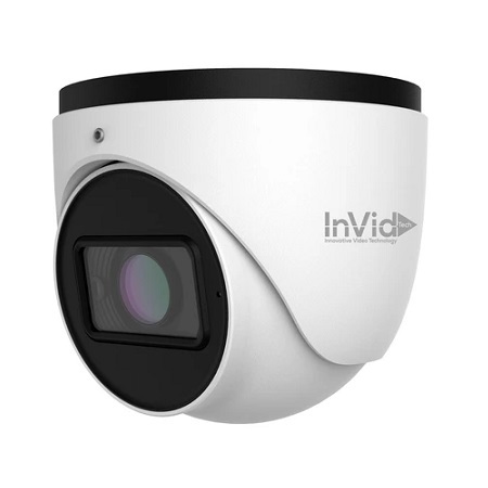PAR-P5TXIRA2812NH-AI InVid Tech 2.8-12mm Motorized 30FPS @ 5MP Outdoor IR Day/Night WDR Turret IP Security Camera 12VDC/PoE