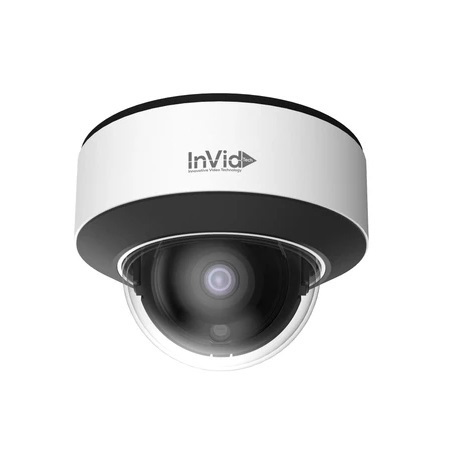 PAR-P8DRIR-AI InVid Tech 2.8mm 20FPS @ 8MP Outdoor IR Day/Night WDR Dome IP Security Camera 12VDC/PoE