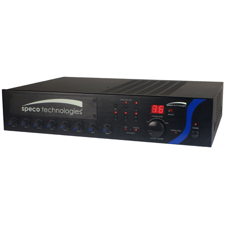 PBM120A Speco Technologies 120W PA Mixer Amplifier with Module Bay