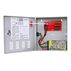 Show product details for PC-U0405-PULQ Seco-Larm 4 Output PTC Fuse 5 Amp 12VDC Switching CCTV Power Supply in UL Listed 10 1/4" W x 9 7/6" H x 2 3/8" D Steel Electrical Enclosure