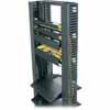 PCD-2-3-25SC Middle Atlantic Plastic Cable MGMT Duct with Cover, Single Channel, 2 Inch Width x 3 Inch Depth x 25RU, Black Finish