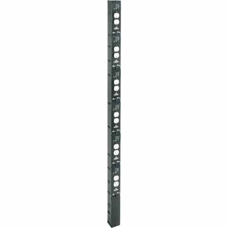 PCR-2X320A Middle Atlantic Pre-Assembled Modular Power Raceway Inclusive of 6 x 20AMP Controlled Modules, Two Circuits