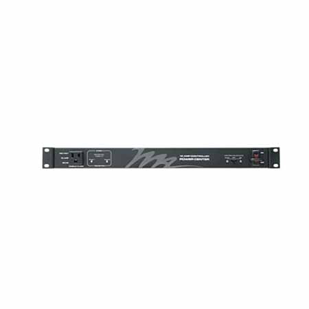 PDC-915R-6 Middle Atlantic 6 Controlled, 2-Stage Surge/Spike Protected Rackmount Power Distribution, Black Powdercoat Finish