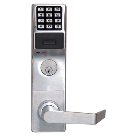 PDL4575DBL-26D Alarm Lock Electronic Digital Proximity Mortise Lock - Regal Lever Deadbolt Function Left Hand - Satin Chrome Finish