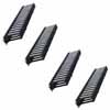 Show product details for PHCM-1-4-P4 Middle Atlantic 1 Space (1 3/4 Inch) Plastic Finger Horizontal Cable Manager, 4 Inch Deep, 4 Pack