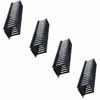 Show product details for PHCM-2-3-P4 Middle Atlantic 2 Space (3 1/2 Inch) Plastic Finger Horizontal Cable Manager, 3 Inch Deep, 4 Pack