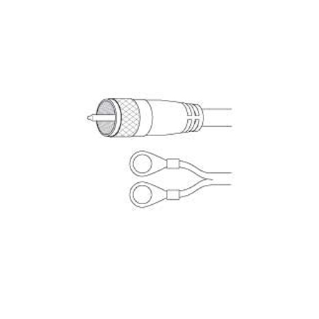PL18 Vanco Cable RG58AU Single Phase PL259/Ring 18 ft