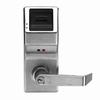 PL3075IC-26D-S Alarm Lock Proximity Lock - Trim Straight Lever with KO Cylinder - Polished Chrome Finish - Schlage
