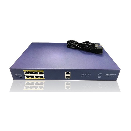 POE-SW8PG-2G-250 Blue Line Series 8 Gigabit PoE + 1 Uplink Port 250W Total Budget PoE Switch