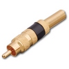 Show product details for PP15B Vanco Connector RCA Plug Solder Gold with strain Bulk