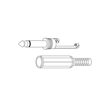 PP3B Vanco Conductor 1/4 ST(3C) Plug Screw Cable Mount