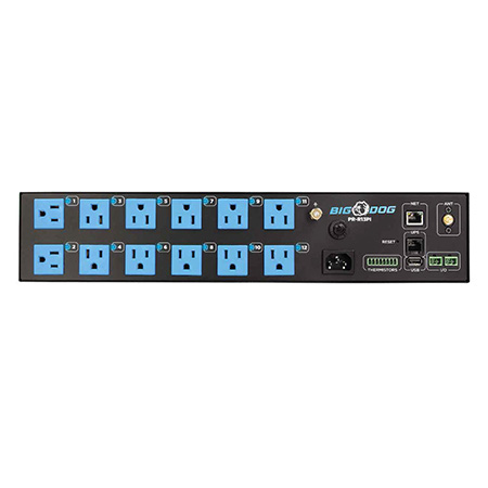 PR-R13PI Big Dog Power 12 Smart Outlets + 1 Always On Outlet Intelligent Rack Mounted Power Distribution Unit with Surge Protection