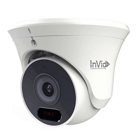 PRT-P8TXIR28-AI InVid Tech 2.8mm 20FPS @ 5MP Outdoor IR Day/Night WDR Miniature IP Security Camera 12VDC/PoE