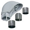 Show product details for PVC1040 Arlington Industries 1-1/2" PVC Entrance Cap With Adapters and Sleeves