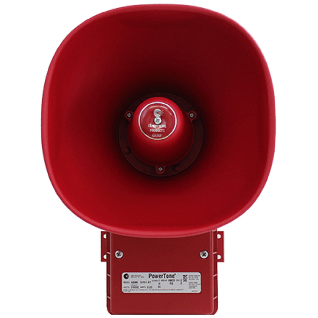 1460231 Potter ASHH-24SMR Powertone  Hazard Location Amplified Speaker - Red