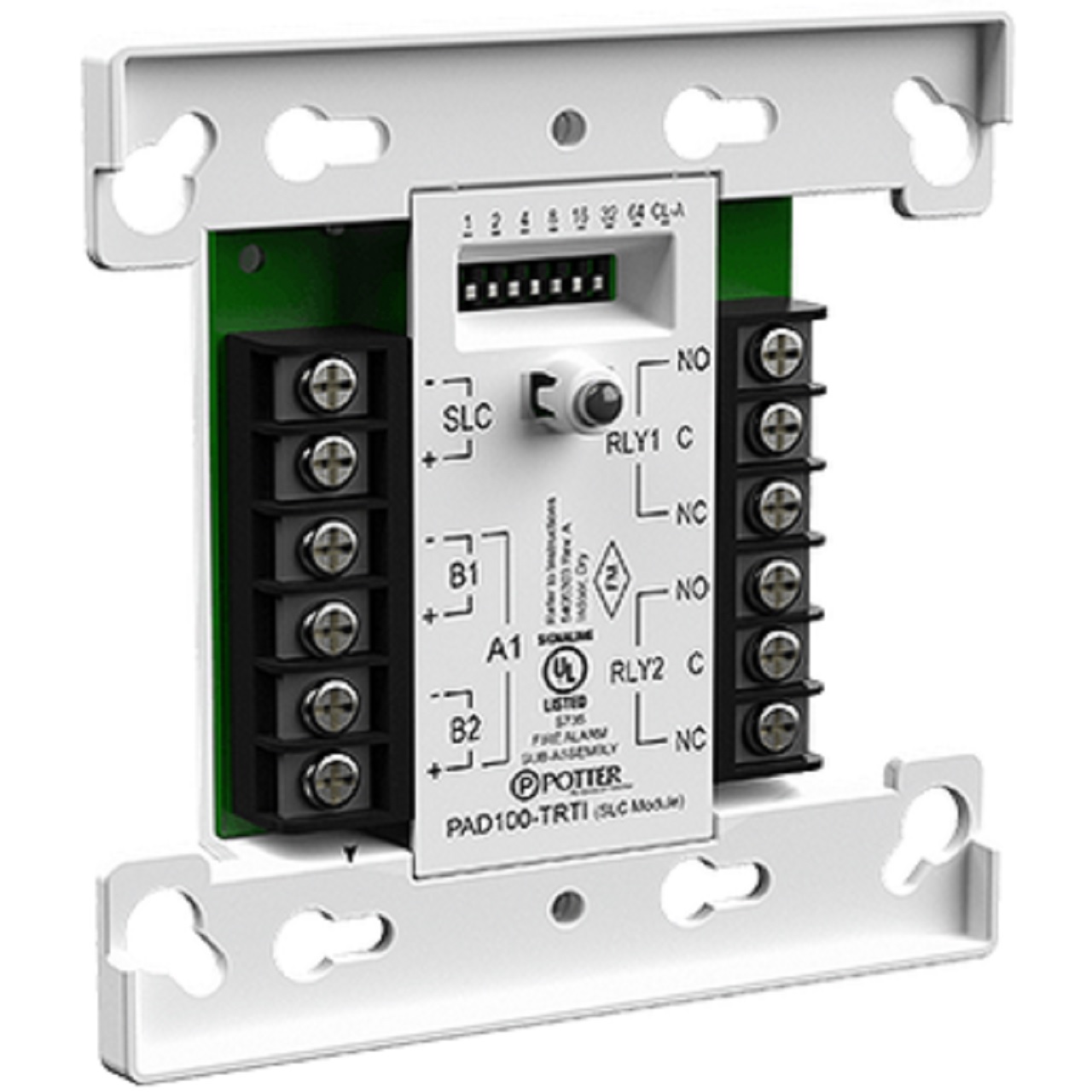 3992701 Potter PAD 100-TRTI Two Relay Two Input Module
