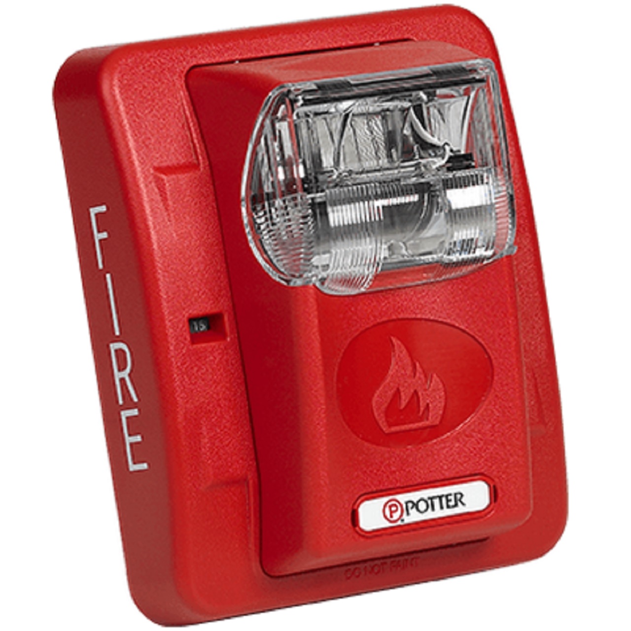 4890010 Potter S-24WR Strobe Light with Wall Mount 24VDC - Red