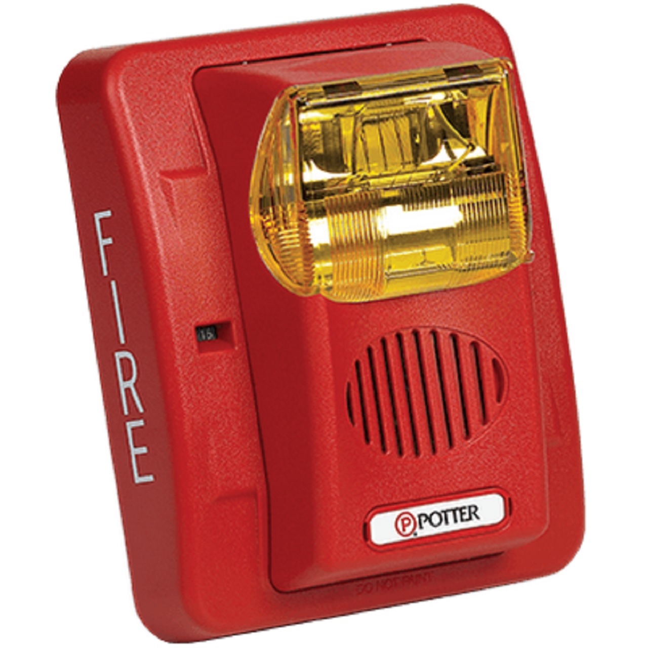 4890101 Potter CS-24WAW Wall Mount Colored Lens Strobe White Body - Amber