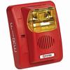 Show product details for 4890100 Potter CS-24WAR Wall Mount Colored Lens Strobe Red Body - Amber