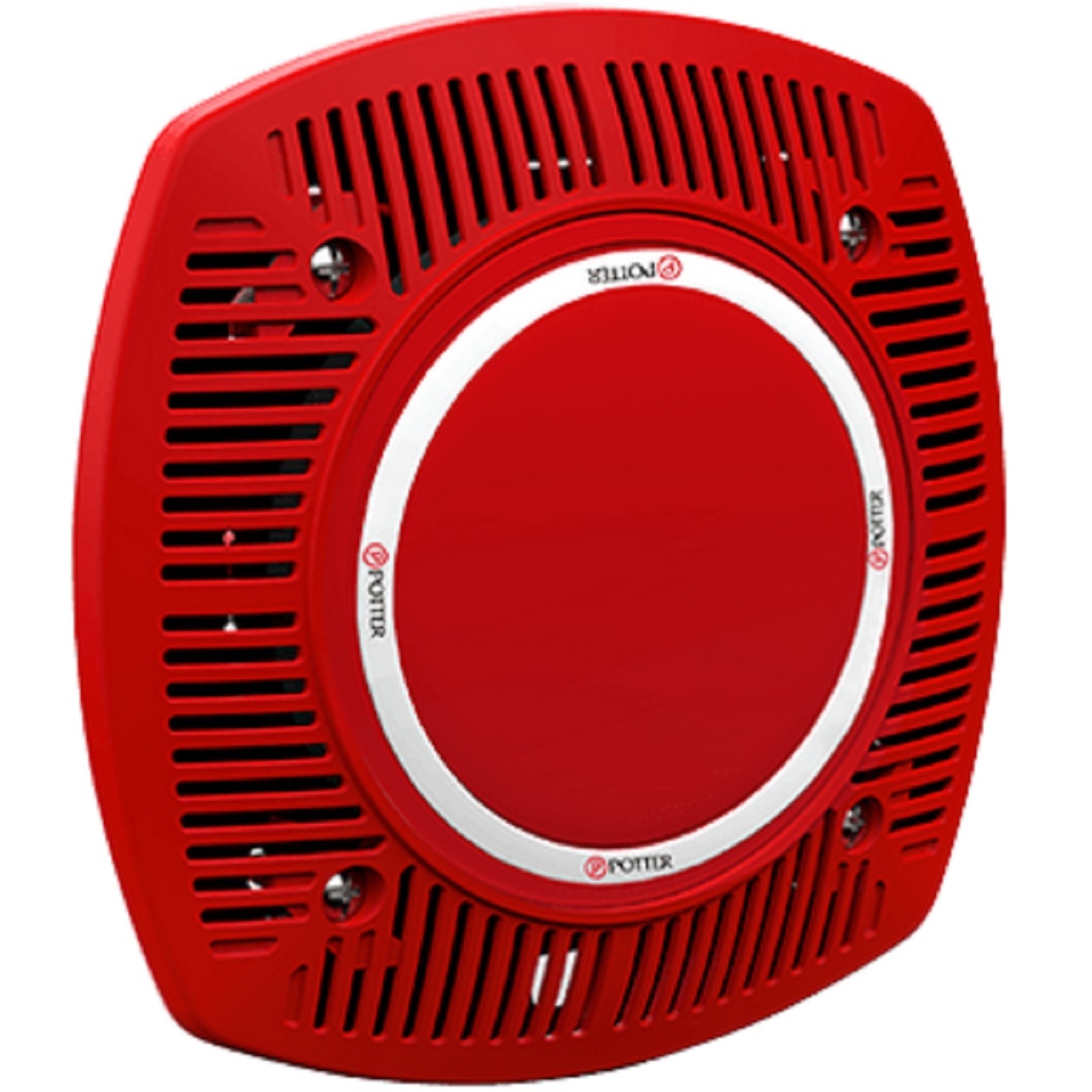 4890200 Potter FASPKR-R Low Profile Ceiling or Wall Mount Speaker - Red