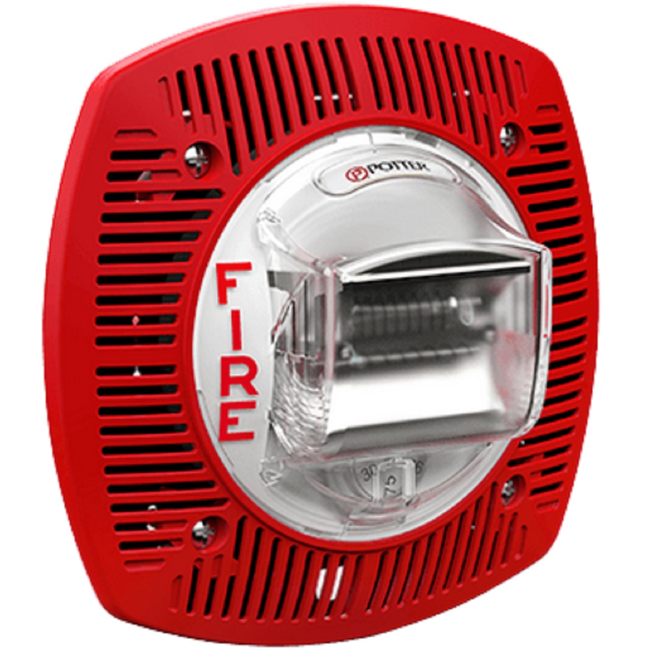 4890210 Potter SPKSTR-24WLPR Low Profile Wall Mount Speaker Strobe - Red