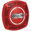 Show product details for 4890220 Potter SPKSTR-24CLPR Low Profile Ceiling Mount Speaker Strobe - Red
