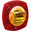 Show product details for 4890224 Potter CSPKSTR-24BR Low Profile Wall Mount Colored Speaker Blue Strobe No Lettering - Red