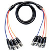 Show product details for QBNC6 MG Electronics 6' Long 4 Conductor BNC Male to BNC Male Cable Assembly