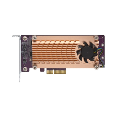 QM2-2S-220A QNAP Dual M.2 22110/2280 SATA SSD Expansion Card