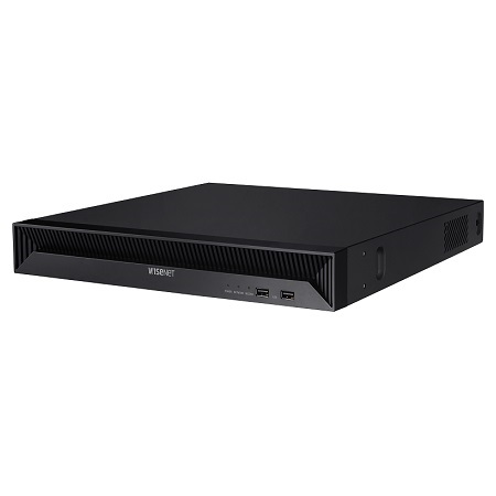 QRN-1630S Hanwha Techwin 16 Channel at 4K (2160p) NVR 128Mbps Max Throughput - No HDD with Built-in 16 Port PoE