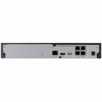QRN-430S-4TB Hanwha Vision 4 Channel at 4K (2160p) NVR 40Mbps Max Throughput - 4TB w/ Built-in 4 Port PoE