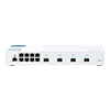QSW-M408S-US QNAP 8 x 1GbE Ports Plus 4 x 10GbE SFP Ports Layer 2 Web Managed Switch