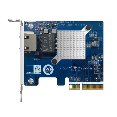 QXG-10G1TB QNAP Single-port (10Gbase-T) 10GbE Network Expansion Card