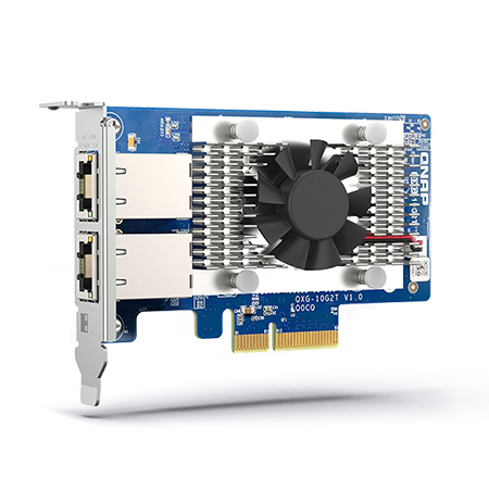 QXG-10G2T QNAP Dual-port 5-speed 10GbE (RJ45) Network Expansion Card