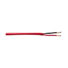 Show product details for R00293M1R Remee 18 AWG 2 Conductors Unshielded Solid Bare Copper CMR/FPLR Non-Plenum Fire Alarm Cables - 1000' Reel - Red