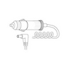 Show product details for RA7 Vanco Cable Cigarette Plug /Right Angle 2.5mm x 5.5mm Plug 10ft
