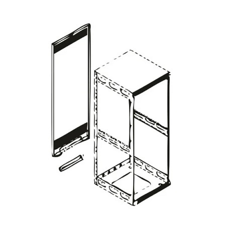 RAP14 Middle Atlantic 14 RU Rear Access Panel for SLIM5 Racks