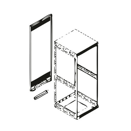 RAP21 Middle Atlantic 21 RU Rear Access Panel for SLIM5 Racks