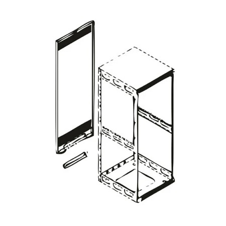 RAP8 Middle Atlantic 8 RU Rear Access Panel for SLIM5 Racks