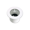 Show product details for RHIUTHB American Dynamics Indoor Black Top Hat Dome Housing with Deluxe Trim Ring - Plenum Rated