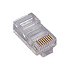 Show product details for RJ45-100 Rainvision RJ45 Connectors for CAT5/CAT5e - 100 Pack