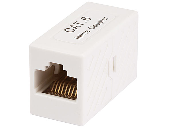 RJ45-CAT6-CPLR-WH Pro's Kit 7PK-315A-C6/WH Inline Coupler Cat6 - White